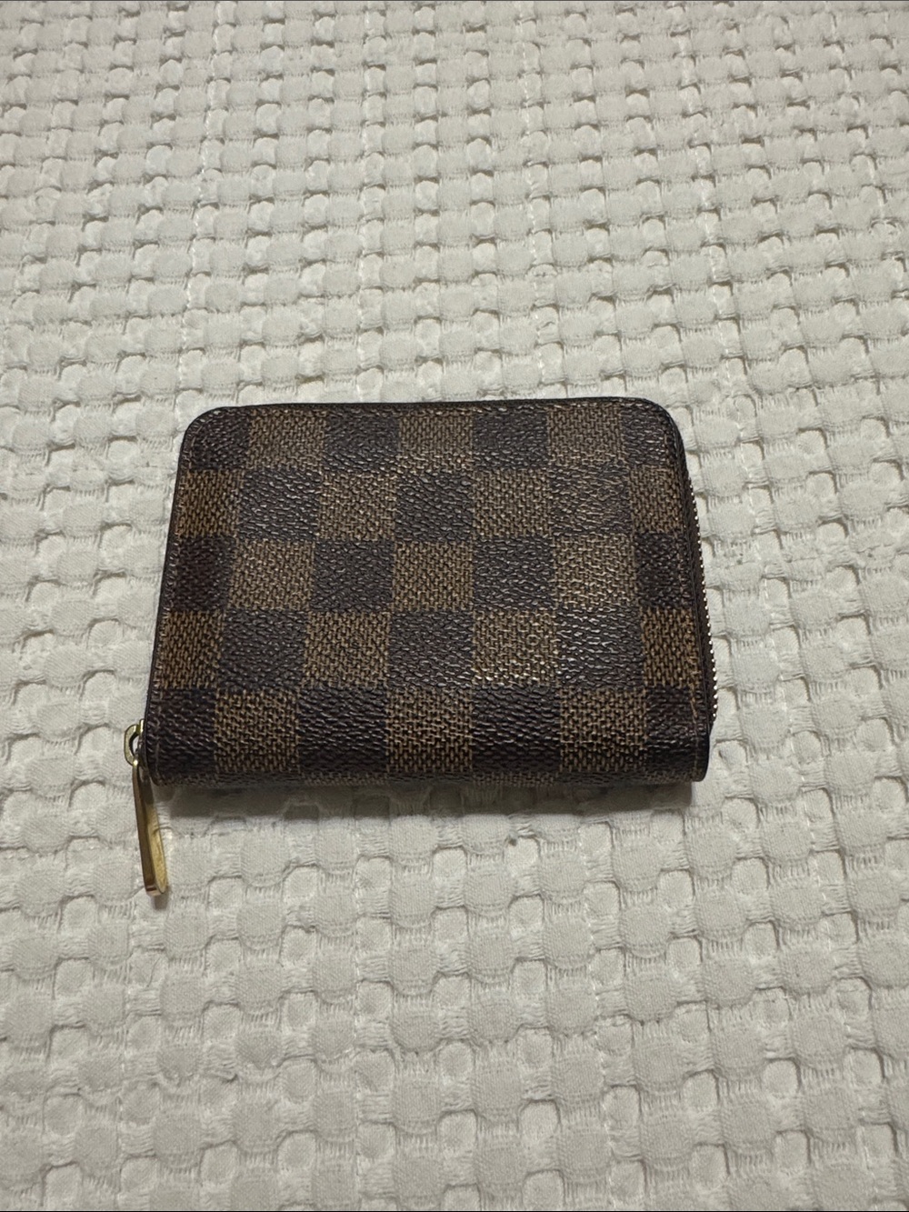 Louis Vuitton Damier Ebene zippy small wallet